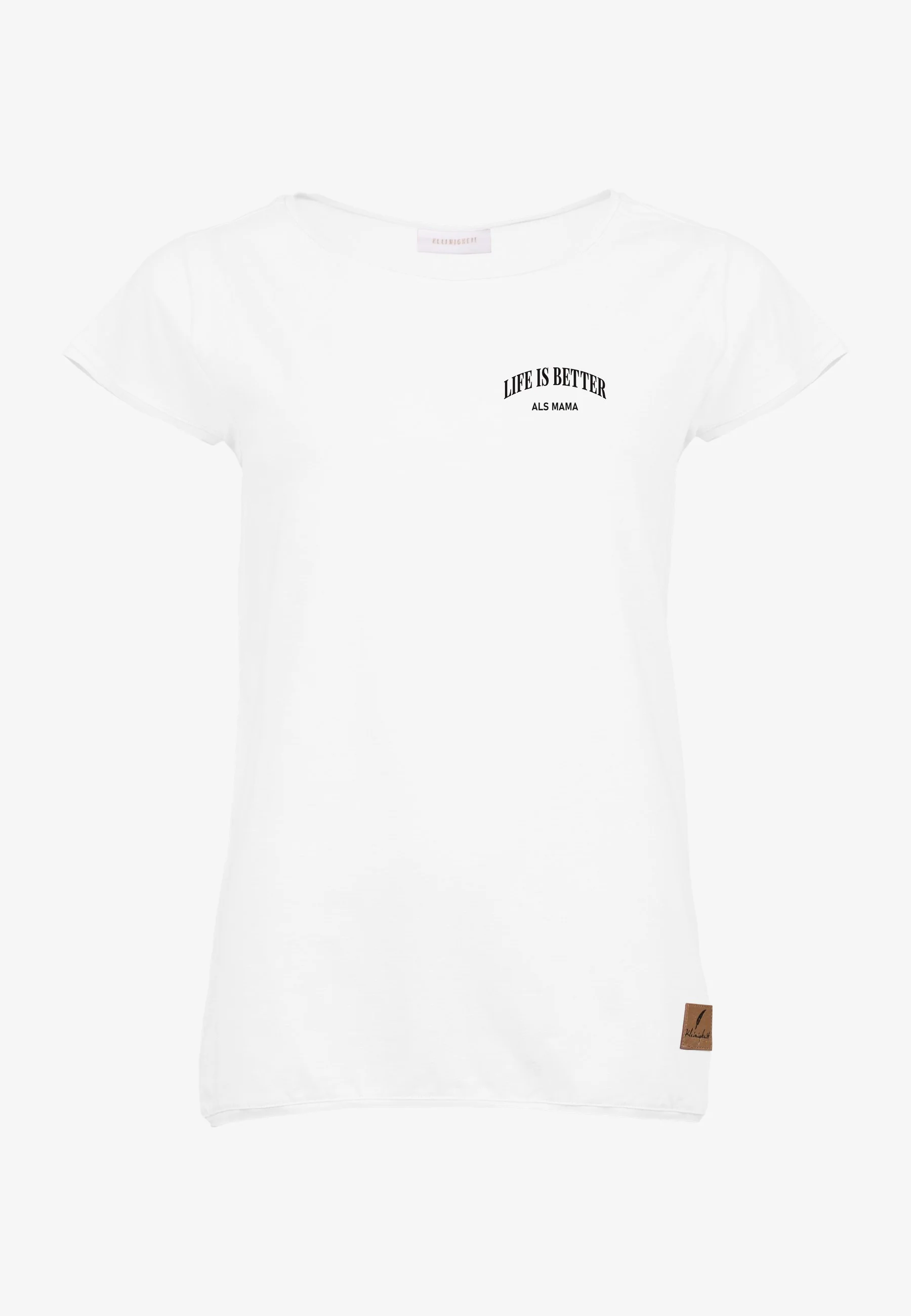 Görls T-Shört Loosefit Life is better als Mama